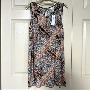 NWT BCBGeneration Multi-Color Boho Sleeveless Mini Dress